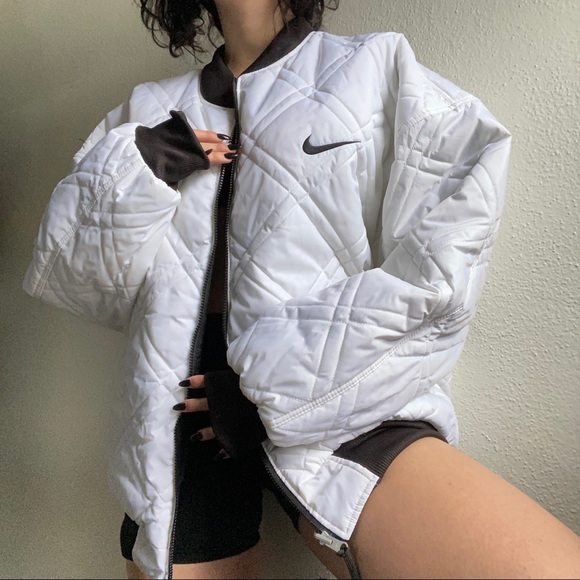 90s Nike Quilted Bomber Jacket